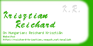 krisztian reichard business card